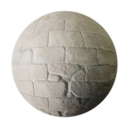 3D PBR texture for medieval architecture rendering in Blender, featuring realistic aged stone surfaces.