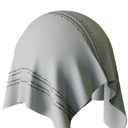 Pale Gray Goat Leather Triple Stitch