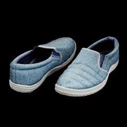 Blue Chevron  Slip-On Shoe