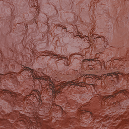 High-detail Crater 2 brush effect for 3D landscape sculpting in Blender, showing terrain-like surface indentations.