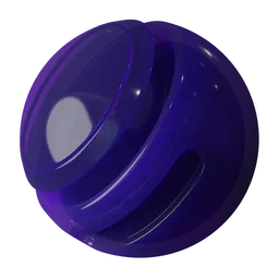 Translucent procedural purple plastic