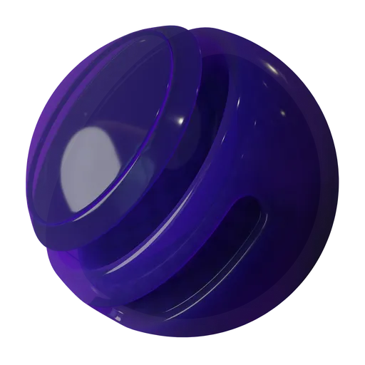 Translucent procedural purple plastic