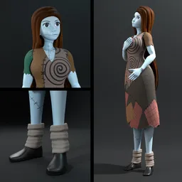 Sally Character (Rigged)