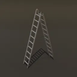 Folding Ladder Open