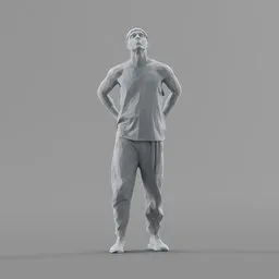 Lowpoly Male Standing