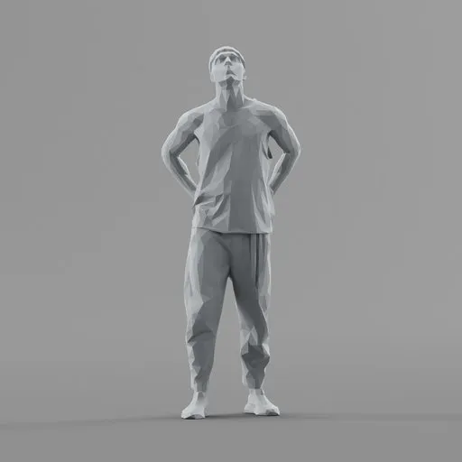 Lowpoly Male Standing