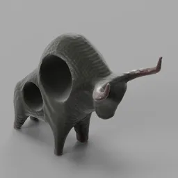 Bull sculpture