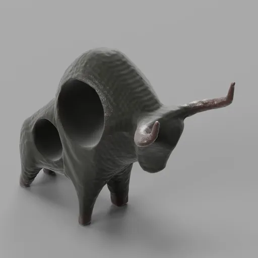 Bull sculpture