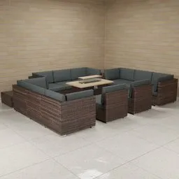Outdoor Rattan Sofa Set