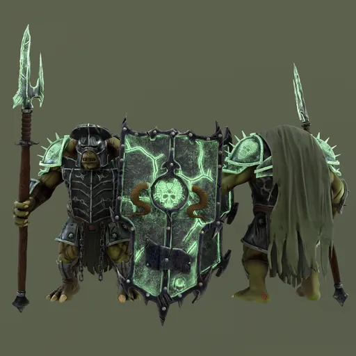 Heavy Armored Orc Warrior - Game Ready