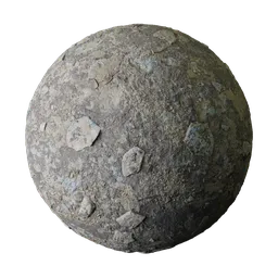 Weathered Gray Sandstone with Stones