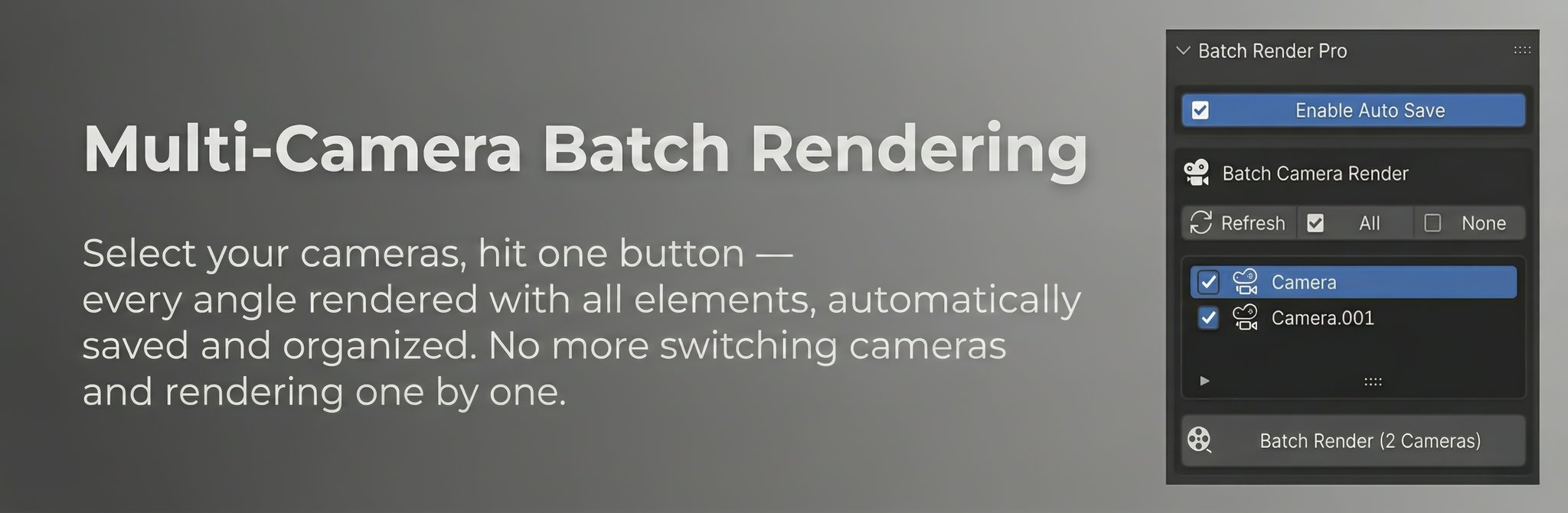 Batch Render Pro | Render add-ons | Blendkit