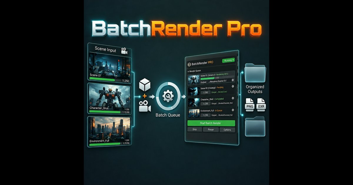 Batch Render Pro | Render add-ons | Blendkit