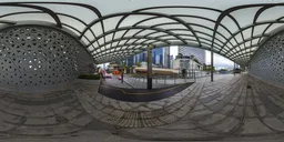 Overpass during cloudy day