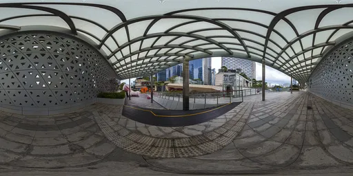 Overpass during cloudy day