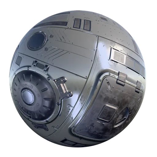 Sci fi panels trim  sheet texture