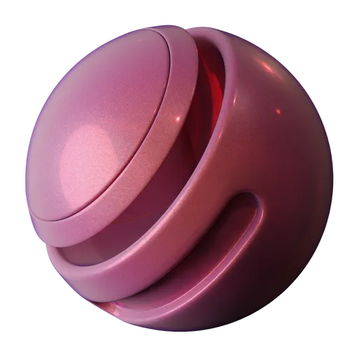High-quality red car paint PBR material for 3D models in Blender, with realistic flakes effect and adjustable shades.