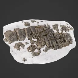 Rocks on Snow Mountain Photoscan