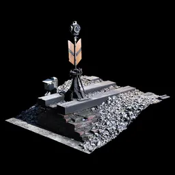 Scan Old railway signal lights