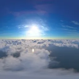 Daytime clouds high altitude clear sky