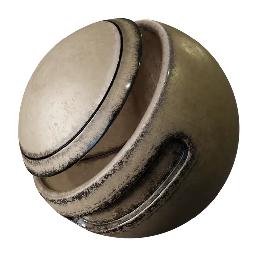 Cream Worn Metal