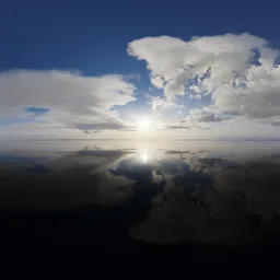 Realistic Cloudy Evening Sky Hazy