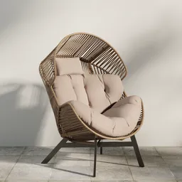 Rattan Lounge Armchair