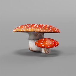 LowPoly Mushrooms