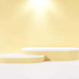Yellow 3D Podium