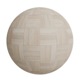 Basketweave floor paneling