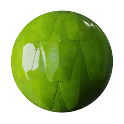 Stylized Green Plated Scales