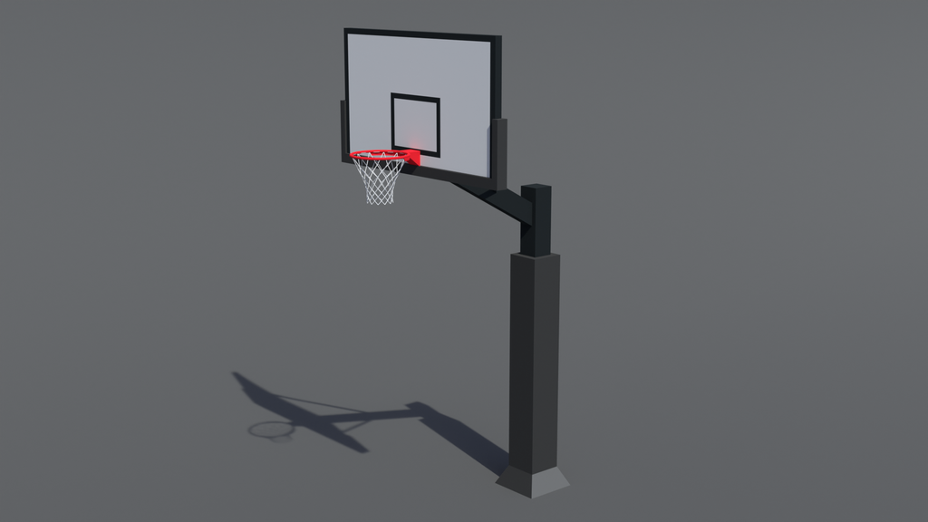 Cartoon Basketball Hoop | Sport models | BlenderKit