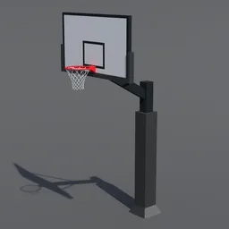 Cartoon Basketball Hoop
