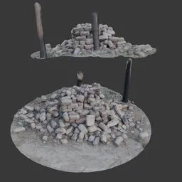 Scanned Brick Pile
