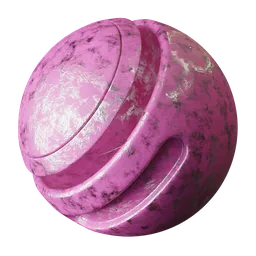 Pink damaged paint metal