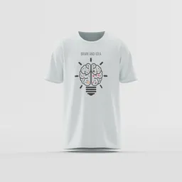 Brain Bulb Idea Graphic Tee