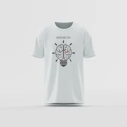 Brain Bulb Idea Graphic Tee