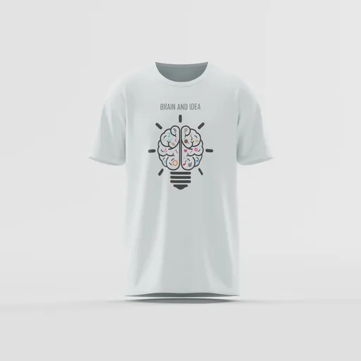 Brain Bulb Idea Graphic Tee