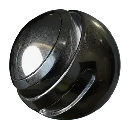 High-quality PBR metal texture for 3D rendering in Blender and other software, customizable color, seamless finish.