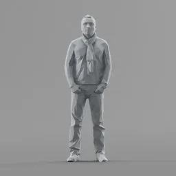 Lowpoly Male Standing