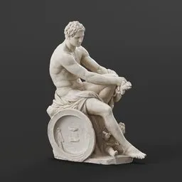 statue of Ludovisi-ares