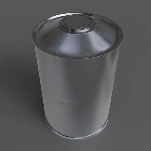 Round oil can