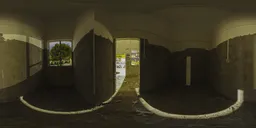 Unrenovated house at night