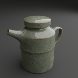 Glazed Teapot with lid