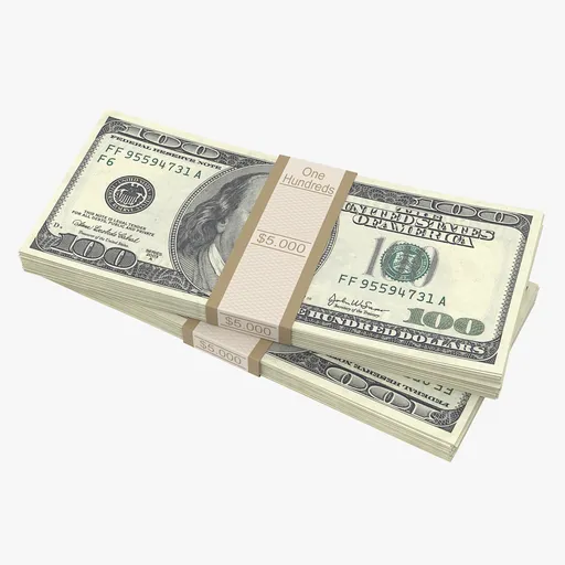 100 Dollar Bill Stack