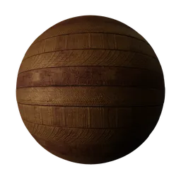 Sawn Wood Planks Dark