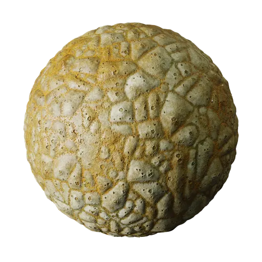 Weathered Yellow Cracked Ceramic Glaze