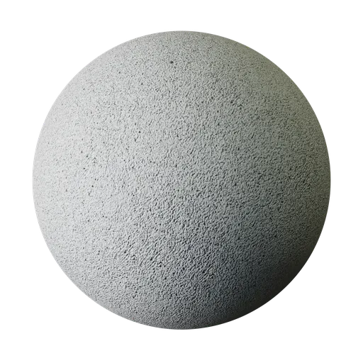 Lightly colored high-quality PBR gray concrete texture for 3D modeling and rendering in Blender and other apps.