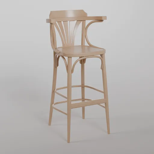 135 Barstool B0 - natural varnish
