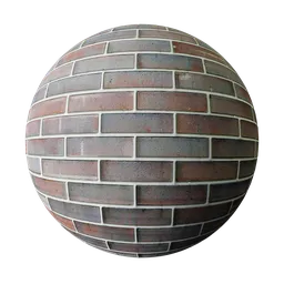 High-resolution PBR brick material texture for Blender 3D, compatible with Cycles and Eevee render engines.